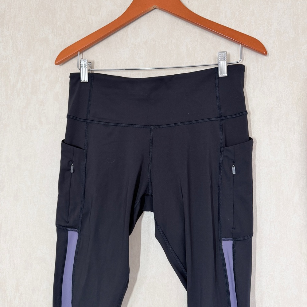 Athleta Women’s Ultimate Stash Colorblock 7/8 Craft Tight in Black L - Picture 3 of 13